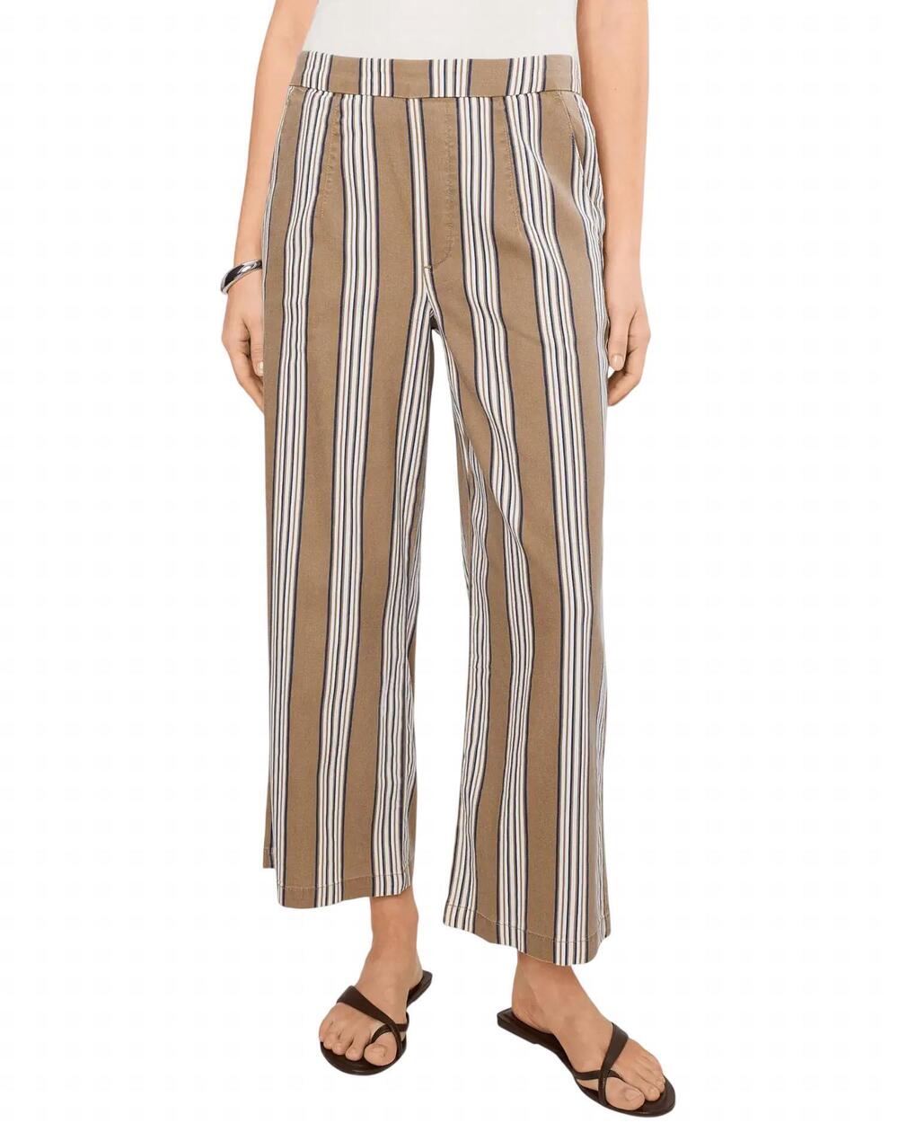 NEW KUT FROM THE KLOTH topaz high rise wide leg pants in tan navy